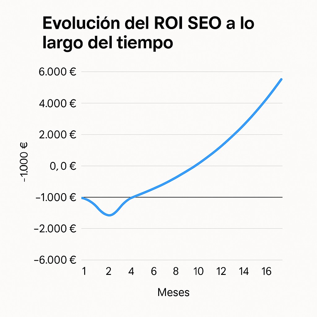 Evolución del ROI SEO en el tiempo
